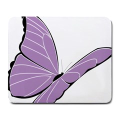 Purple Awareness Butterfly 2 Large Mouse Pad (rectangle) by FunWithFibro