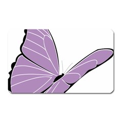 Purple Awareness Butterfly 2 Magnet (rectangular) by FunWithFibro