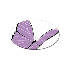 Purple Awareness Butterfly 2 Sticker 10 Pack (oval) by FunWithFibro