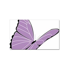 Purple Awareness Butterfly 2 Sticker 100 Pack (rectangle) by FunWithFibro