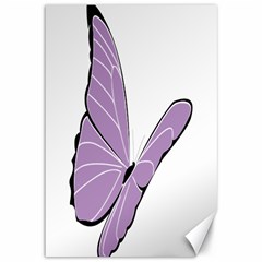 Purple Awareness Butterfly 2 Canvas 12  X 18  (unframed) by FunWithFibro