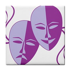 Comedy & Tragedy Of Chronic Pain Ceramic Tile by FunWithFibro