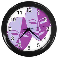 Comedy & Tragedy Of Chronic Pain Wall Clock (black) by FunWithFibro