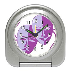 Comedy & Tragedy Of Chronic Pain Desk Alarm Clock by FunWithFibro