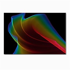 Liquid Rainbow, Abstract Wave Of Cosmic Energy  Postcards 5  X 7  (10 Pack) by DianeClancy