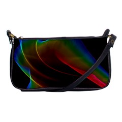 Liquid Rainbow, Abstract Wave Of Cosmic Energy  Evening Bag by DianeClancy