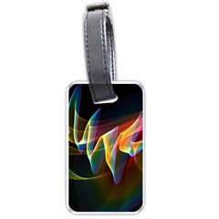 Northern Lights, Abstract Rainbow Aurora Luggage Tag (one Side) by DianeClancy