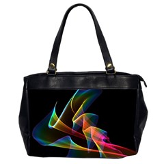 Crystal Rainbow, Abstract Winds Of Love  Oversize Office Handbag (two Sides) by DianeClancy