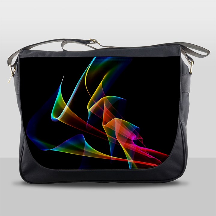 Crystal Rainbow, Abstract Winds Of Love  Messenger Bag