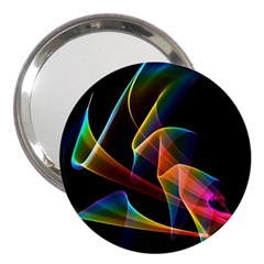 Crystal Rainbow, Abstract Winds Of Love  3  Handbag Mirror by DianeClancy