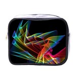 Dancing Northern Lights, Abstract Summer Sky  Mini Travel Toiletry Bag (One Side) Front