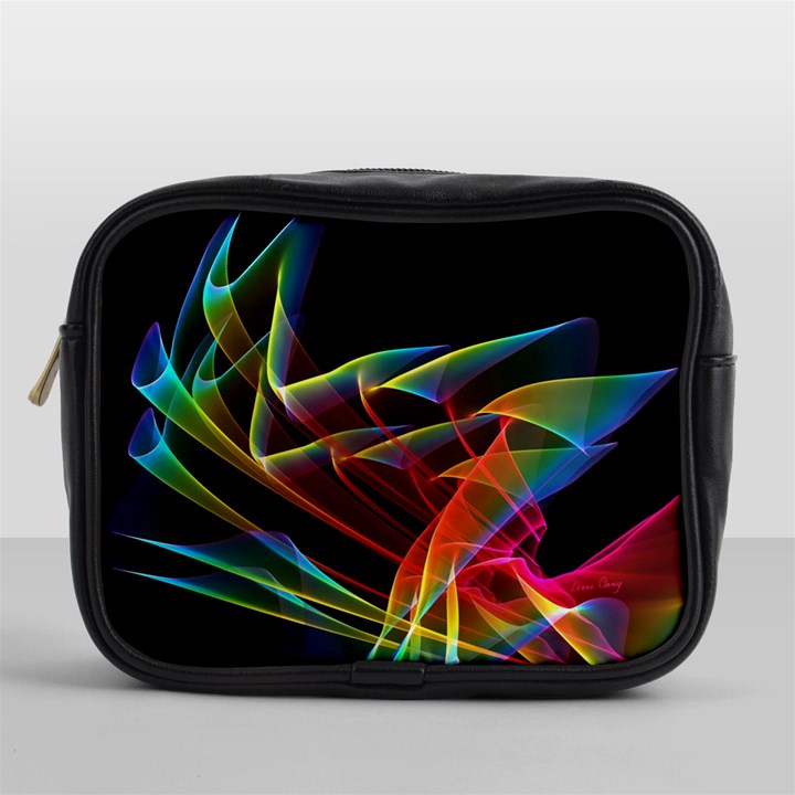 Dancing Northern Lights, Abstract Summer Sky  Mini Travel Toiletry Bag (One Side)