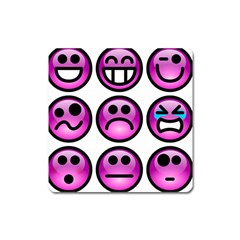 Chronic Pain Emoticons Magnet (square) by FunWithFibro