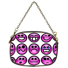 Chronic Pain Emoticons Chain Purse (one Side) by FunWithFibro