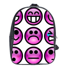 Chronic Pain Emoticons School Bag (large) by FunWithFibro