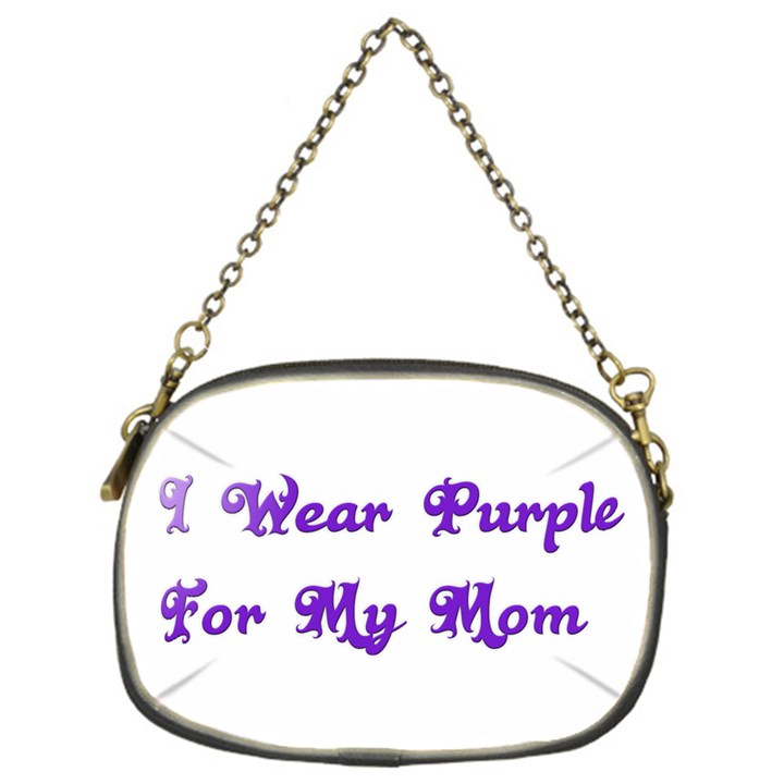 I Wear Purple For My Mom Chain Purse (One Side)