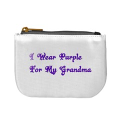 I Wear Purple For My Grandma Coin Change Purse by FunWithFibro