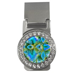 Mystical Spring, Abstract Crystal Renewal Money Clip (cz) by DianeClancy