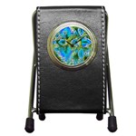 Mystical Spring, Abstract Crystal Renewal Stationery Holder Clock Front