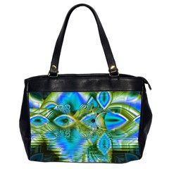 Mystical Spring, Abstract Crystal Renewal Oversize Office Handbag (two Sides) by DianeClancy