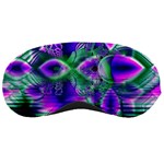 Evening Crystal Primrose, Abstract Night Flowers Sleeping Mask Front