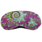 Raspberry Lime Surprise, Abstract Sea Garden  Sleeping Mask Front