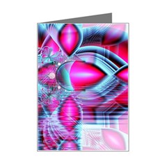 Ruby Red Crystal Palace, Abstract Jewels Mini Greeting Card by DianeClancy