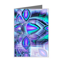 Peacock Crystal Palace Of Dreams, Abstract Mini Greeting Card by DianeClancy