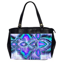 Peacock Crystal Palace Of Dreams, Abstract Oversize Office Handbag (two Sides) by DianeClancy