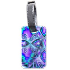 Peacock Crystal Palace Of Dreams, Abstract Luggage Tag (two Sides) by DianeClancy