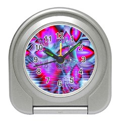 Crystal Northern Lights Palace, Abstract Ice  Desk Alarm Clock by DianeClancy