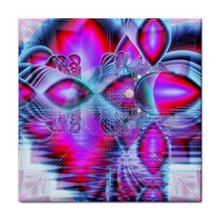 Crystal Northern Lights Palace, Abstract Ice  Face Towel by DianeClancy