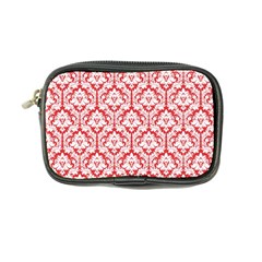 Poppy Red Damask Pattern Coin Purse by Zandiepants