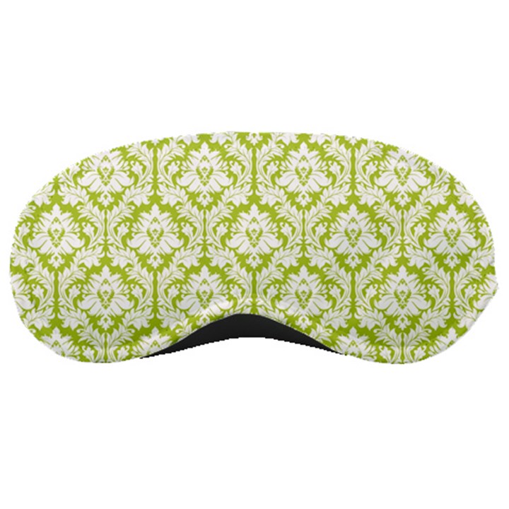 Spring Green Damask Pattern Sleeping Mask