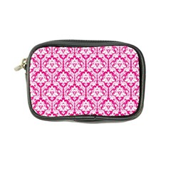 Hot Pink Damask Pattern Coin Purse by Zandiepants