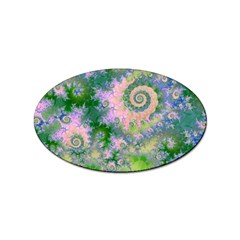 Rose Apple Green Dreams, Abstract Water Garden Sticker 100 Pack (oval) by DianeClancy