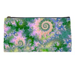 Rose Apple Green Dreams, Abstract Water Garden Pencil Case by DianeClancy