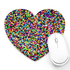 Color Mouse Pad (heart) by Siebenhuehner