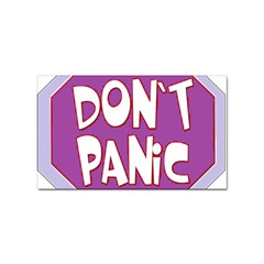 Purple Don t Panic Sign Sticker 100 Pack (rectangle) by FunWithFibro