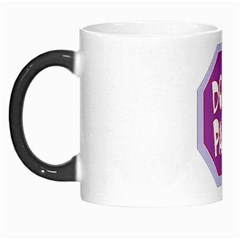 Purple Don t Panic Sign Morph Mug by FunWithFibro