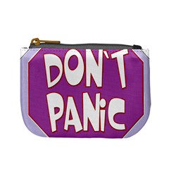 Purple Don t Panic Sign Coin Change Purse by FunWithFibro