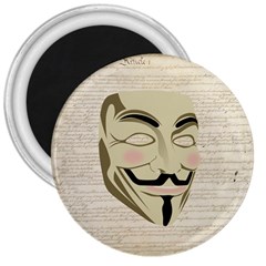 We The Anonymous People 3  Button Magnet by StuffOrSomething