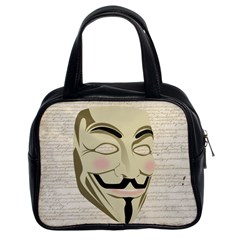 We The Anonymous People Classic Handbag (two Sides) by StuffOrSomething