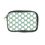 Jade Green Polkadot Coin Purse Front