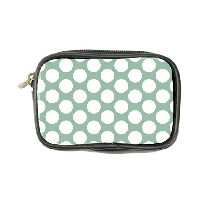 Jade Green Polkadot Coin Purse