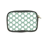 Jade Green Polkadot Coin Purse Back