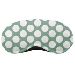 Jade Green Polkadot Sleeping Mask by Zandiepants