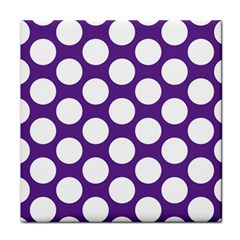 Purple Polkadot Face Towel by Zandiepants