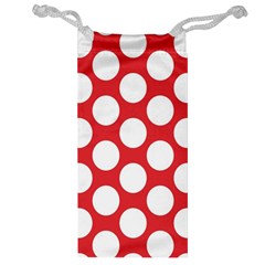 Red Polkadot Jewelry Bag by Zandiepants