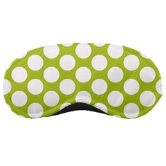 Spring Green Polkadot Sleeping Mask by Zandiepants